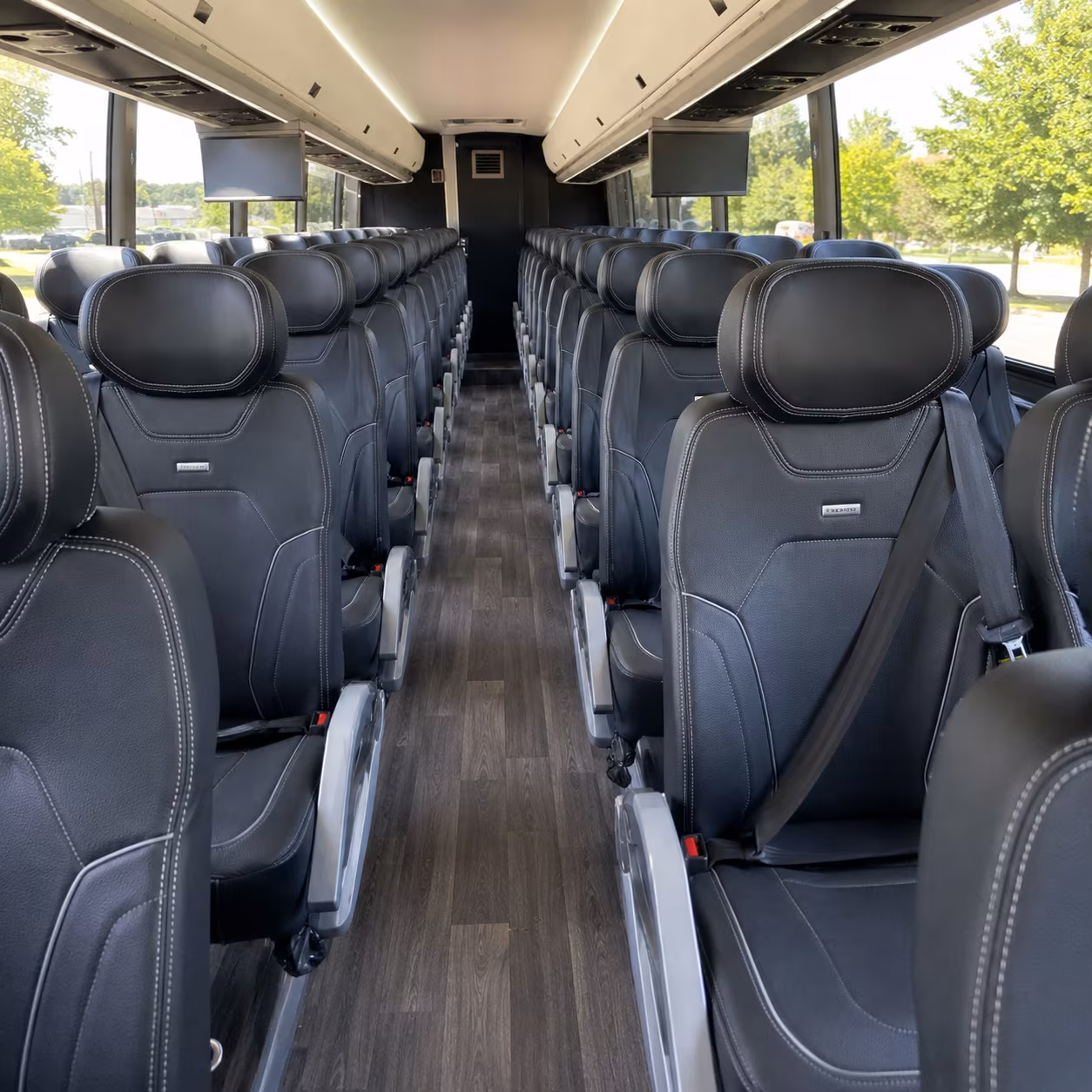funeral procession and memorial service bus rentals in shawnee