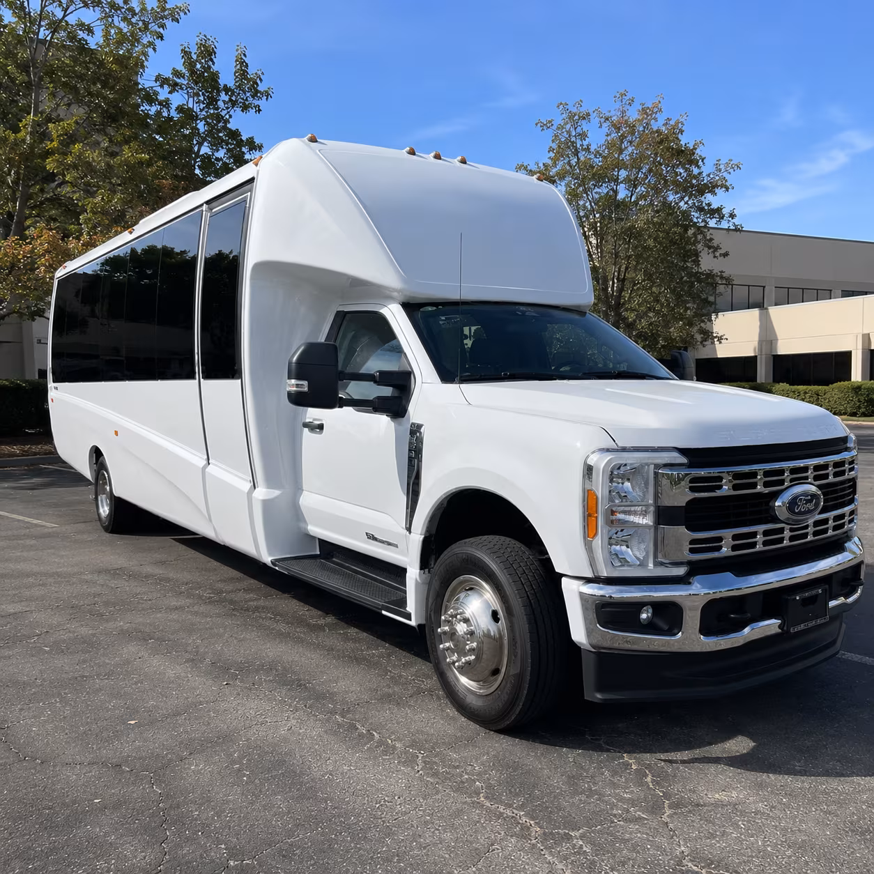 hotel shuttle buses for corporate guests visiting shawnee and johnson county