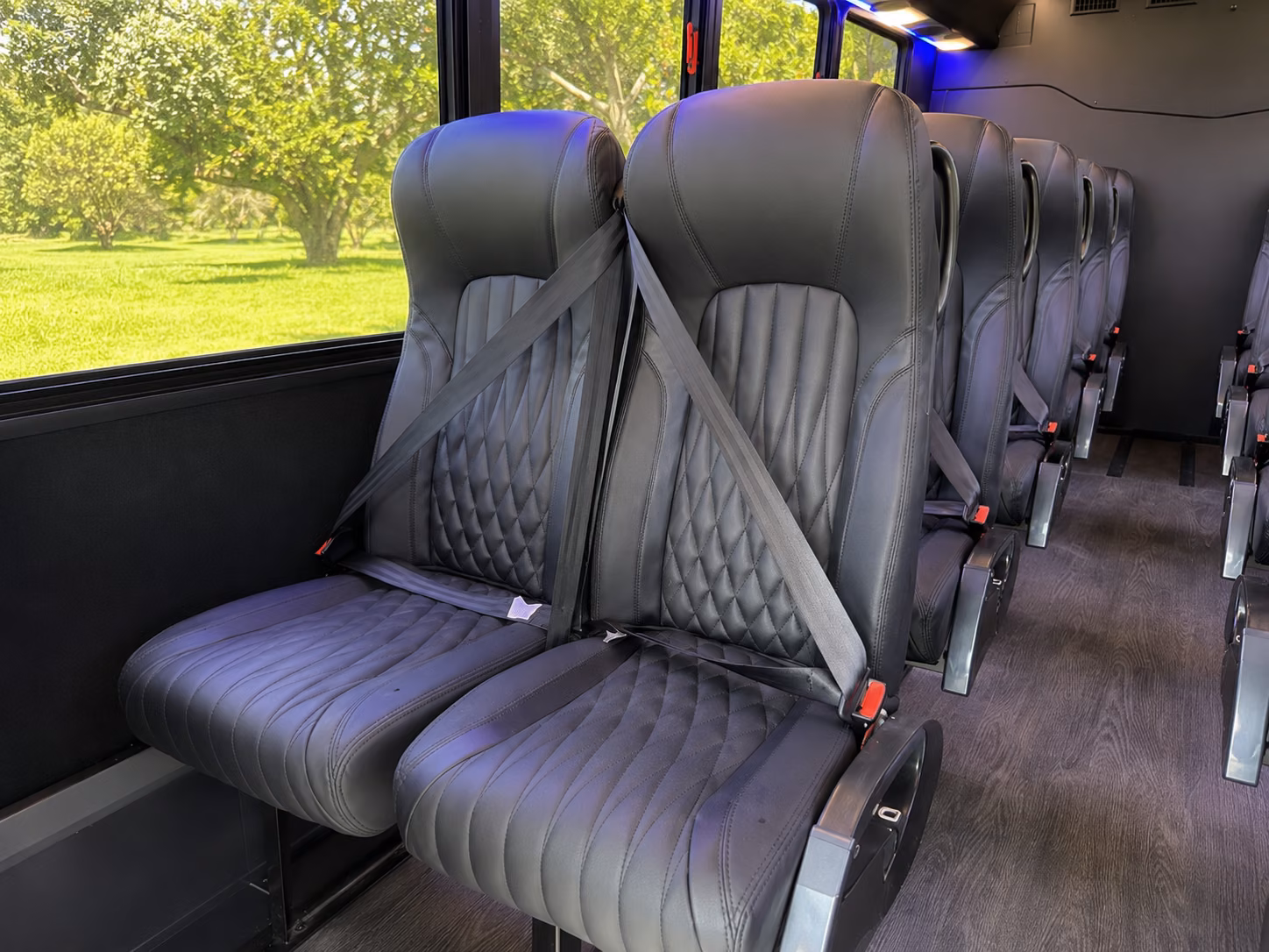 shawnee 15 passenger minibus inside