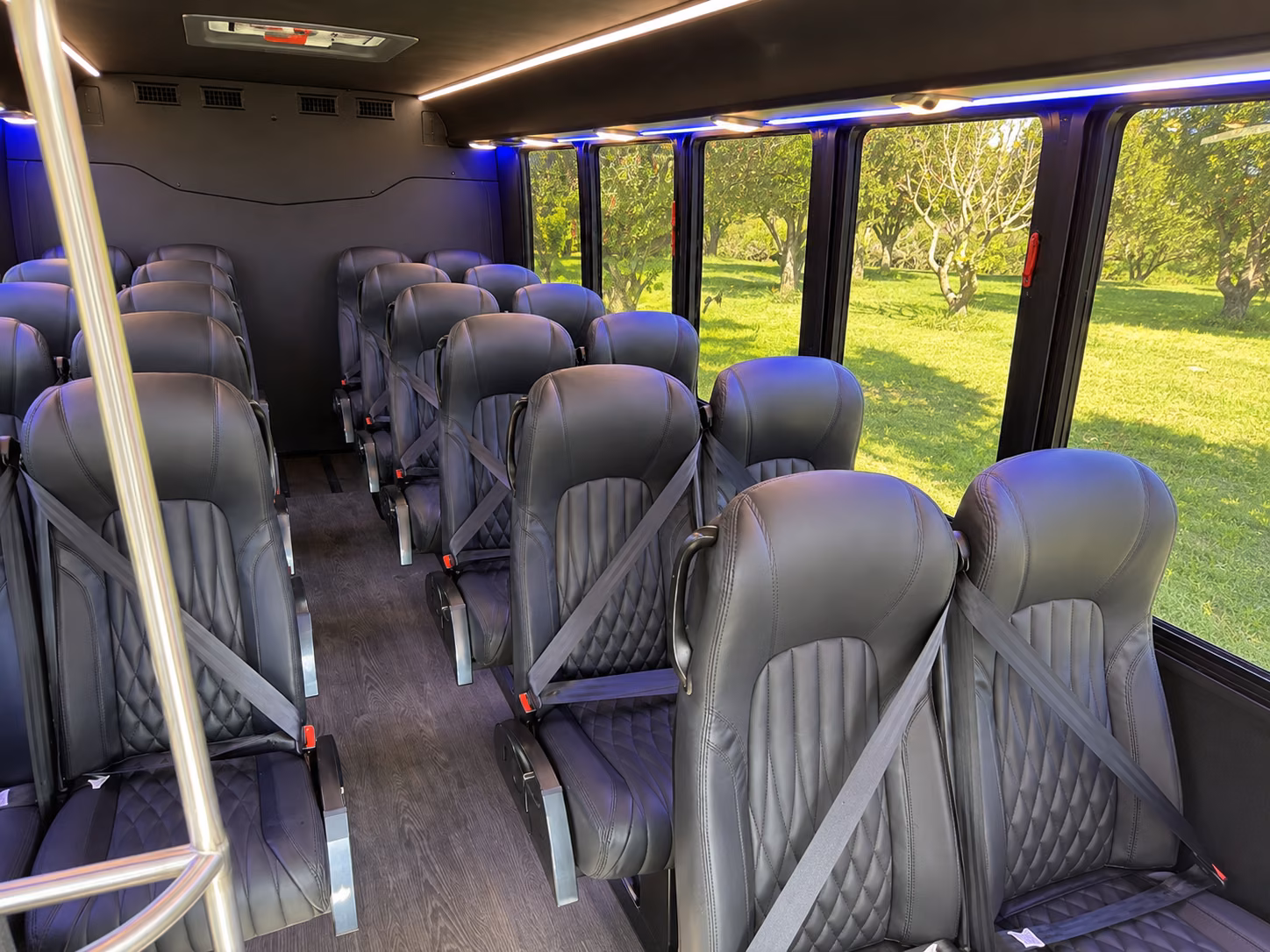 shawnee 18 passenger minibus inside