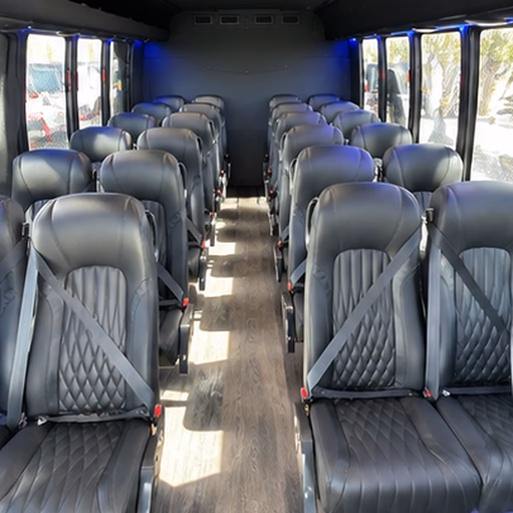 shawnee 25 passenger minibus inside