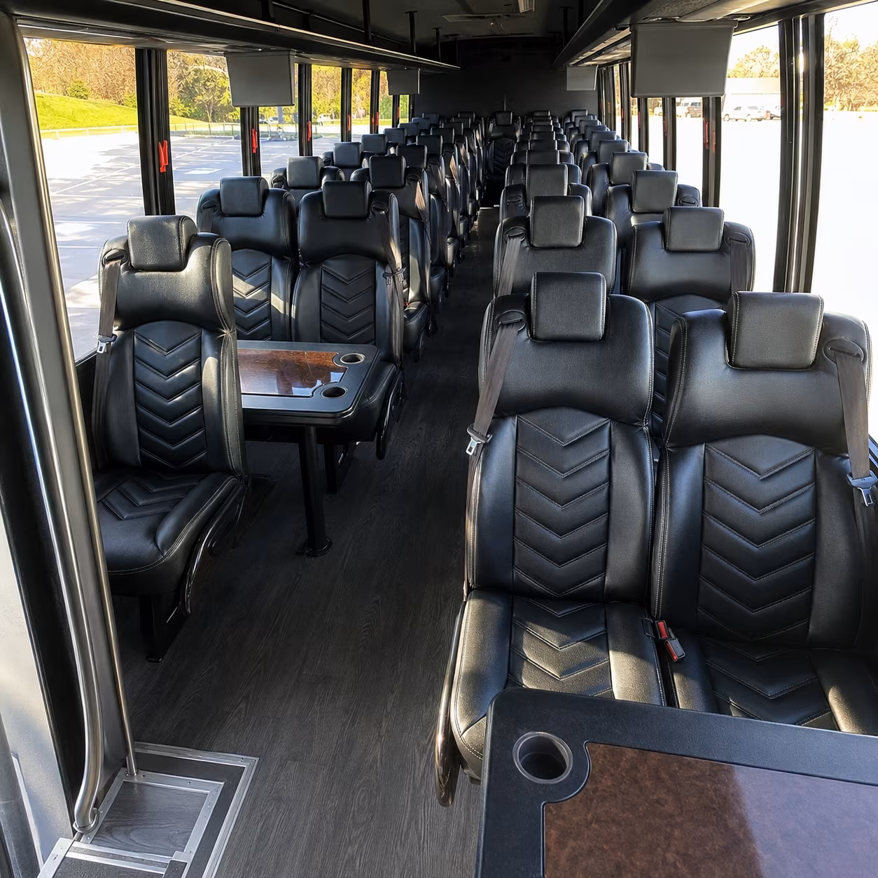 shawnee 28 passenger minibus inside