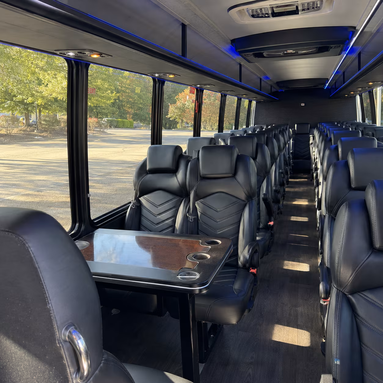 shawnee 28 passenger minibus interior