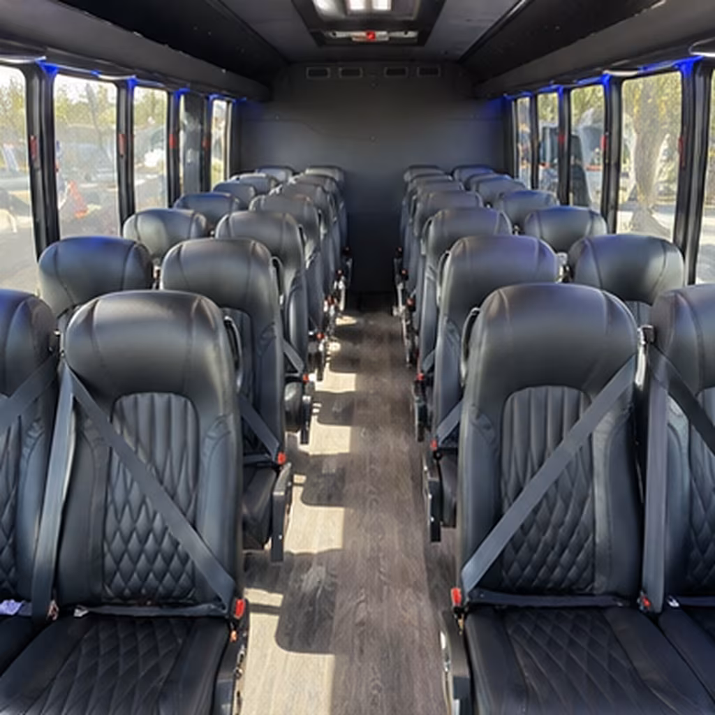 shawnee 35 passenger minibus inside