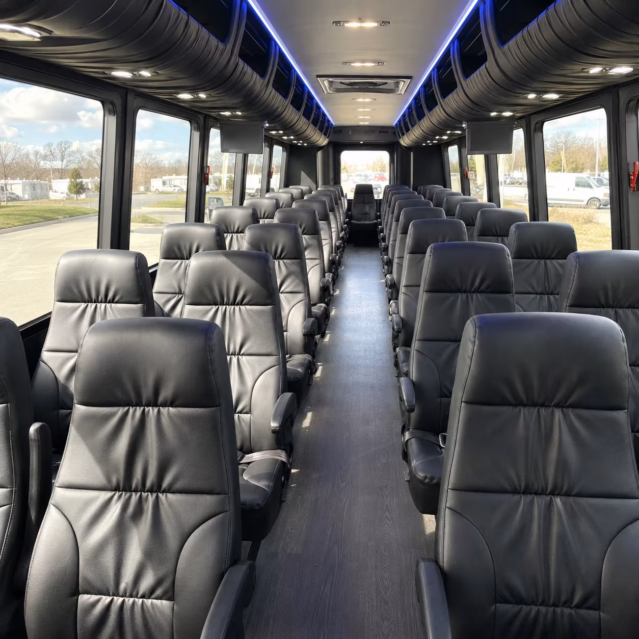 shawnee 35 passenger minibus interior