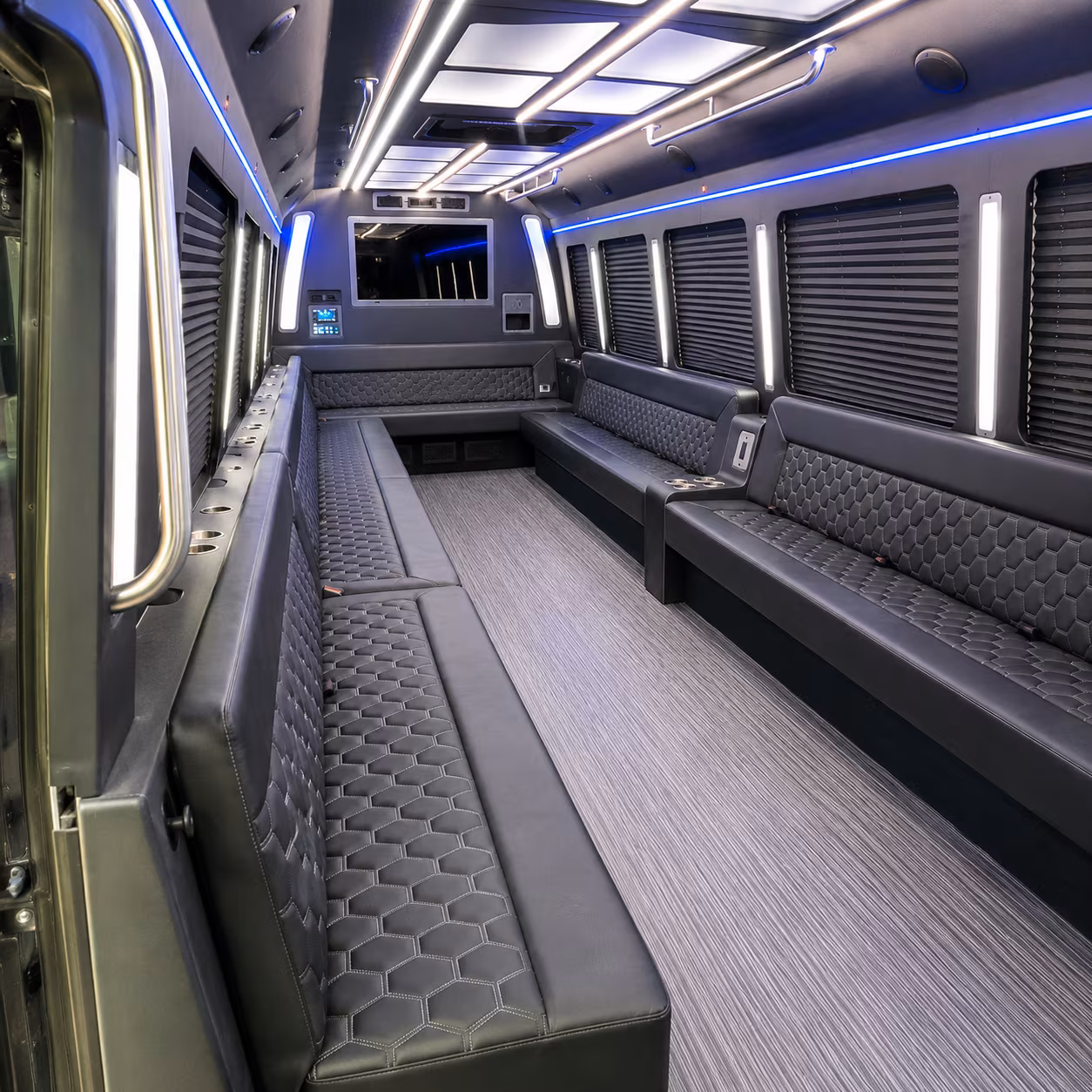 shawnee 40 passenger party bus interior