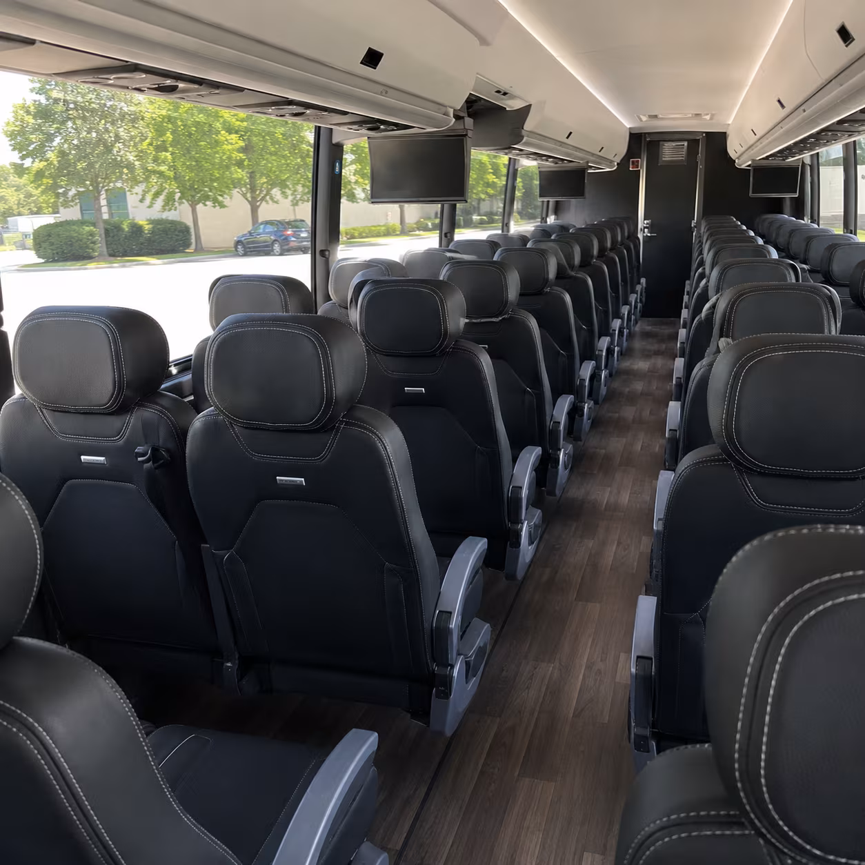 shawnee 56 passenger charter bus interior