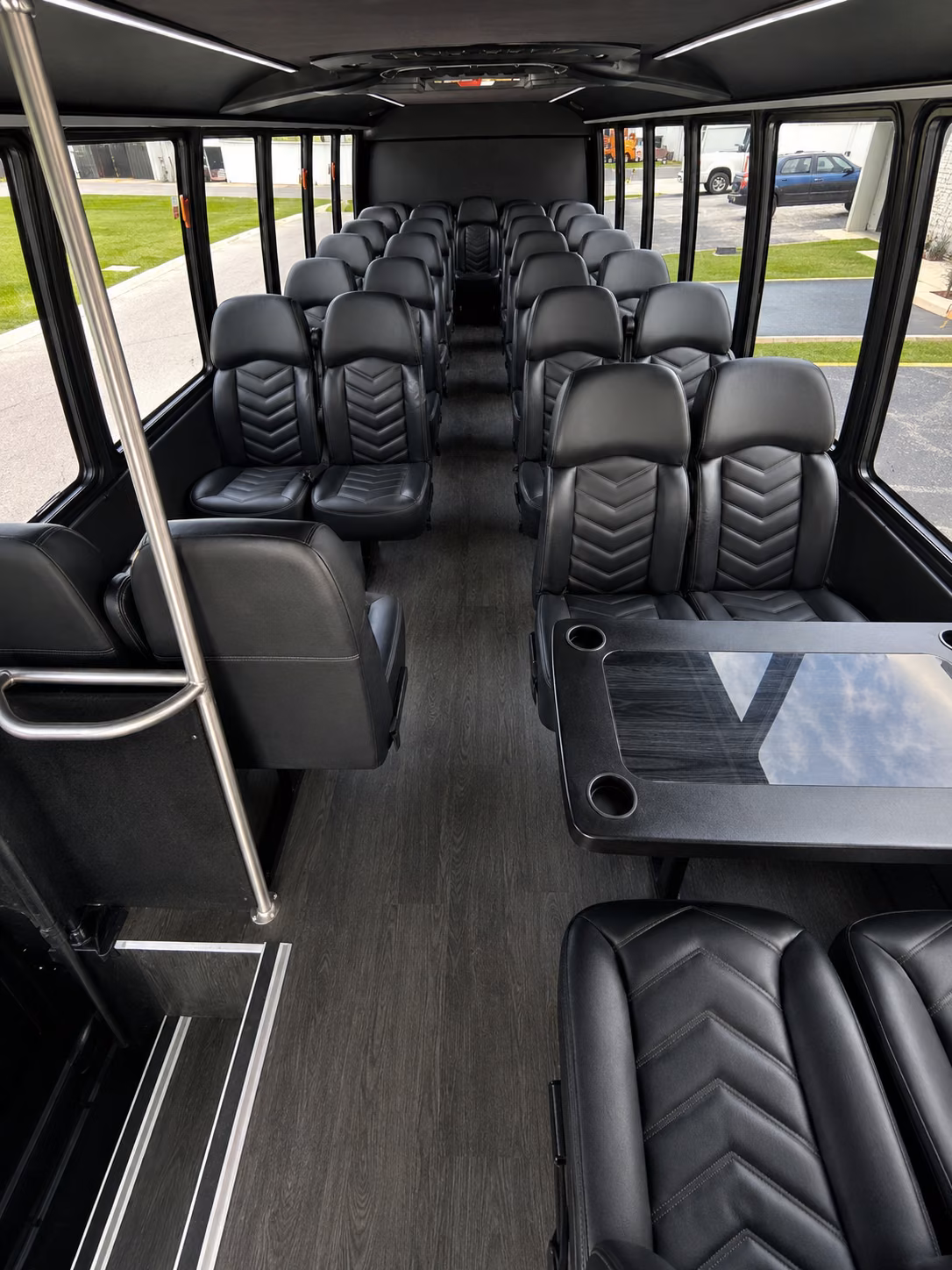 shawnee wedding transportation onboard seating