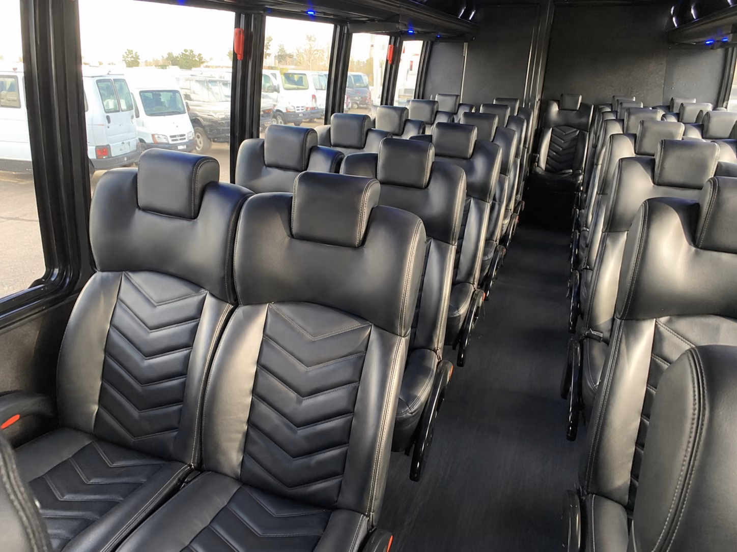 shuttle buses for shawnee wedding guests between hotels and venues